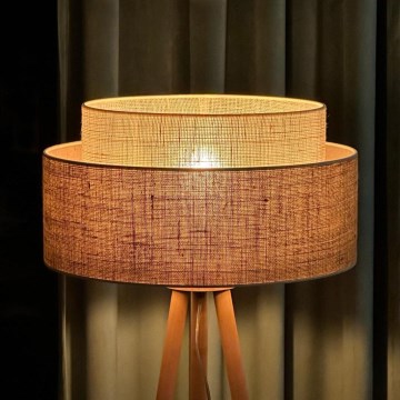 Duolla - Toršeras YUTE BOHO 1xE27/15W/230V diametras 45 cm ruda/kreminė
