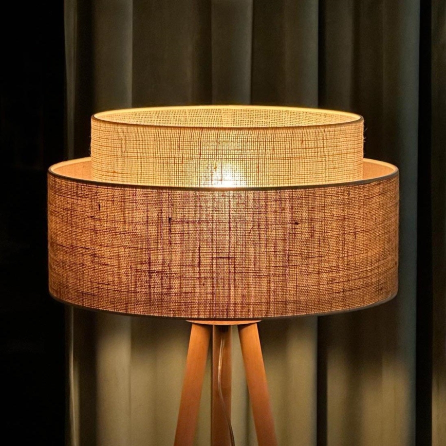 Duolla - Toršeras YUTE BOHO 1xE27/15W/230V diametras 45 cm ruda/kreminė