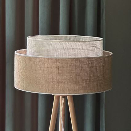 Duolla - Toršeras YUTE BOHO 1xE27/15W/230V diametras 45 cm ruda/kreminė