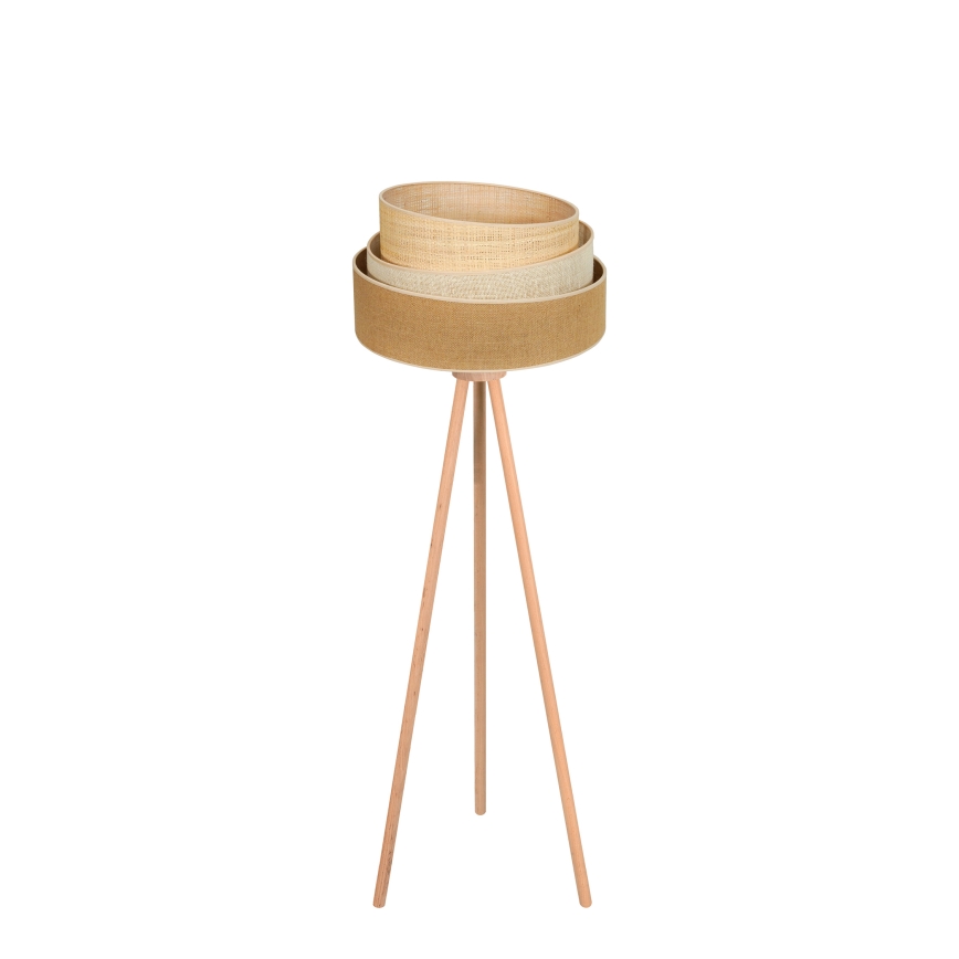 Duolla - Toršeras YUTE TRIO 1xE27/15W/230V diametras 45 cm ruda/pilka/smėlio spalva
