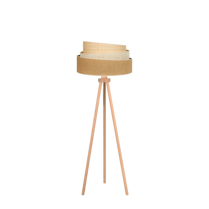 Duolla - Toršeras YUTE TRIO 1xE27/15W/230V diametras 45 cm ruda/pilka/smėlio spalva