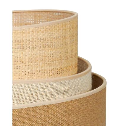 Duolla - Toršeras YUTE TRIO 1xE27/15W/230V diametras 45 cm ruda/pilka/smėlio spalva
