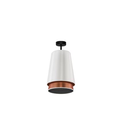 Duolla - Tvirtinamas sietynas BELL SHINY 1xE27/15W/230V diametras 25 cm balta/varis