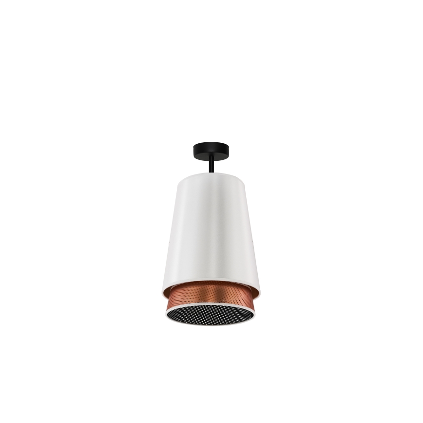 Duolla - Tvirtinamas sietynas BELL SHINY 1xE27/15W/230V diametras 25 cm balta/varis