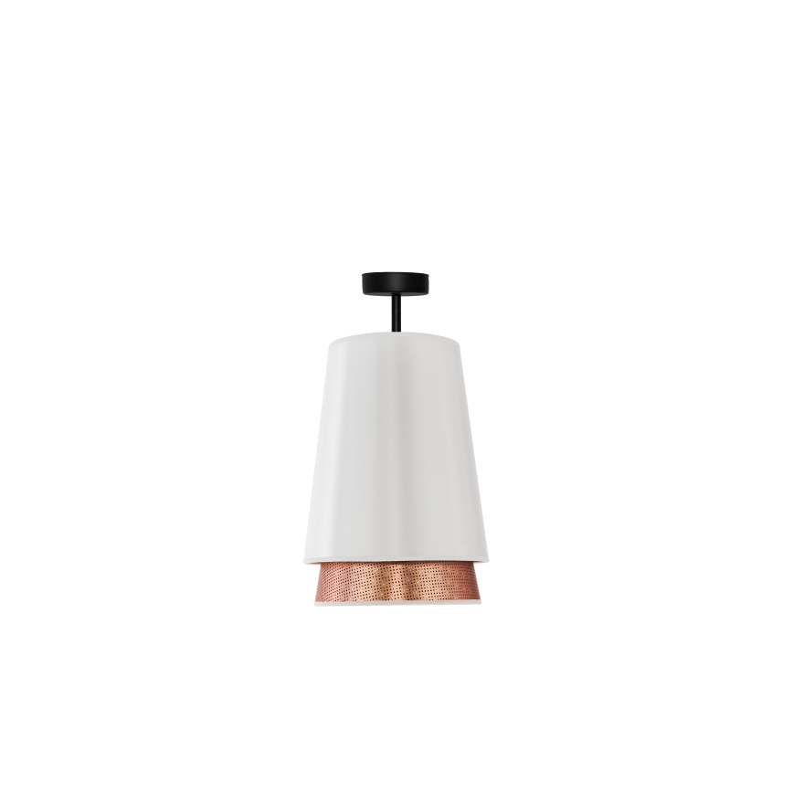 Duolla - Tvirtinamas sietynas BELL SHINY 1xE27/15W/230V diametras 25 cm balta/varis