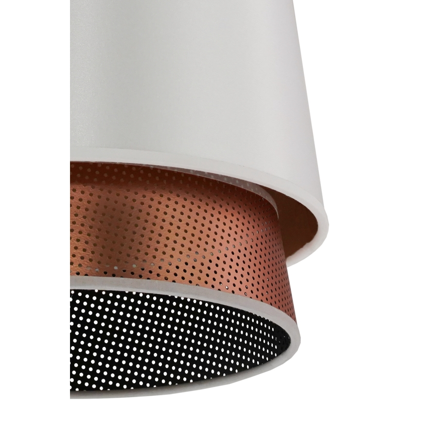 Duolla - Tvirtinamas sietynas BELL SHINY 1xE27/15W/230V diametras 25 cm balta/varis