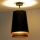 Duolla - Tvirtinamas sietynas BELL SHINY 1xE27/15W/230V diametras 25 cm juoda/varis