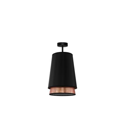 Duolla - Tvirtinamas sietynas BELL SHINY 1xE27/15W/230V diametras 25 cm juoda/varis