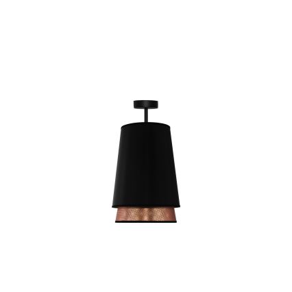 Duolla - Tvirtinamas sietynas BELL SHINY 1xE27/15W/230V diametras 25 cm juoda/varis