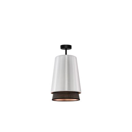 Duolla - Tvirtinamas sietynas BELL SHINY 1xE27/15W/230V diametras 25 cm sidabras/juoda