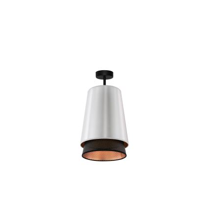 Duolla - Tvirtinamas sietynas BELL SHINY 1xE27/15W/230V diametras 25 cm sidabras/juoda