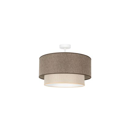 Duolla - Tvirtinamas sietynas BOHO ECO RECYCLING 1xE27/15W/230V diametras 45 cm ruda/kreminė