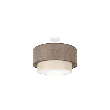 Duolla - Tvirtinamas sietynas BOHO ECO RECYCLING 1xE27/15W/230V diametras 45 cm ruda/kreminė