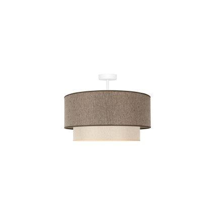 Duolla - Tvirtinamas sietynas BOHO ECO RECYCLING 1xE27/15W/230V diametras 45 cm ruda/kreminė