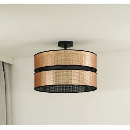 Duolla - Tvirtinamas sietynas COPPER SHINY 1xE27/15W/230V diametras 40 cm varis/juoda