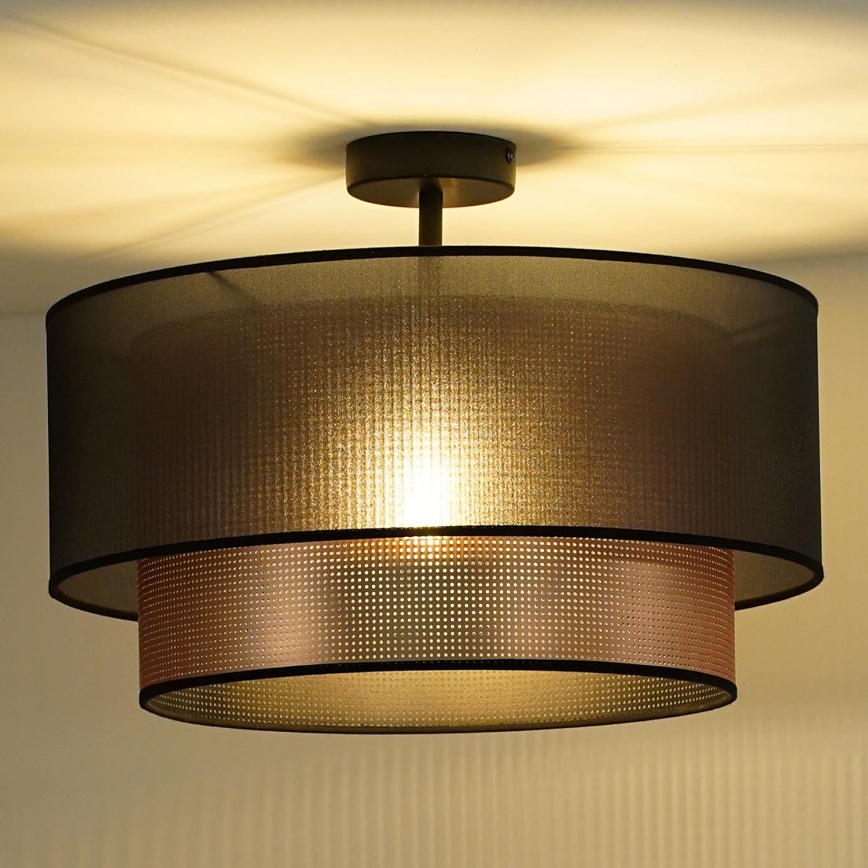 Duolla - Tvirtinamas sietynas COPPER SHINY 1xE27/15W/230V diametras 45 cm ruda/varis