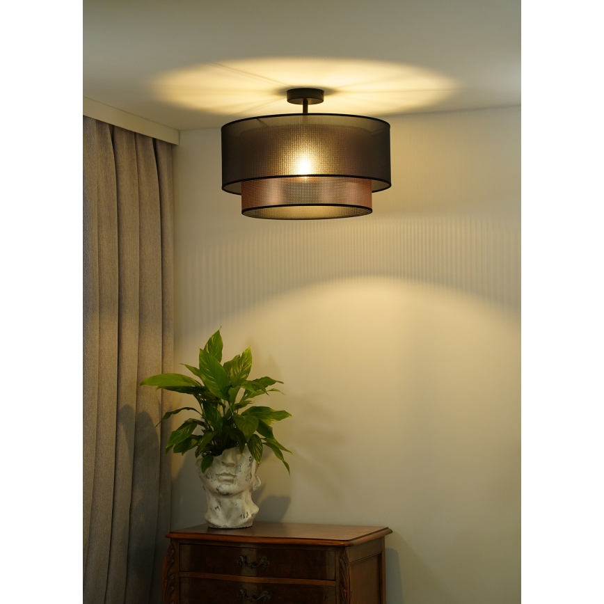 Duolla - Tvirtinamas sietynas COPPER SHINY 1xE27/15W/230V diametras 45 cm ruda/varis