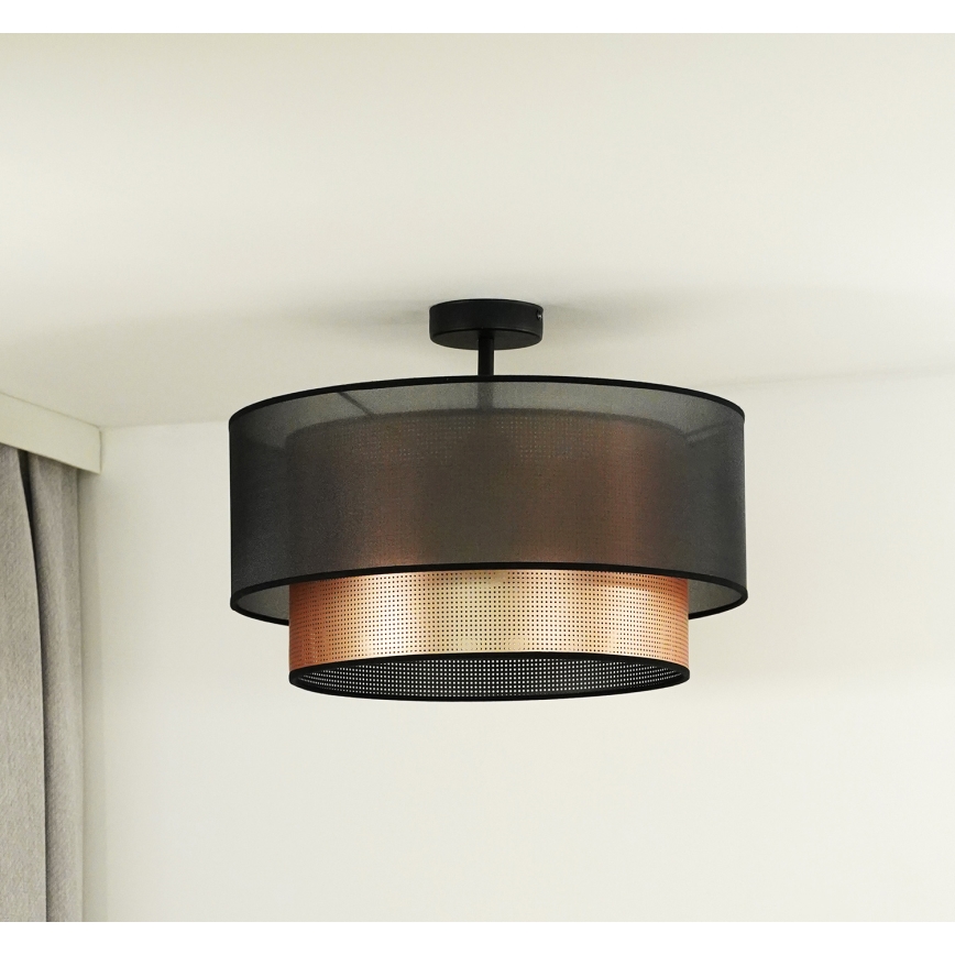 Duolla - Tvirtinamas sietynas COPPER SHINY 1xE27/15W/230V diametras 45 cm ruda/varis