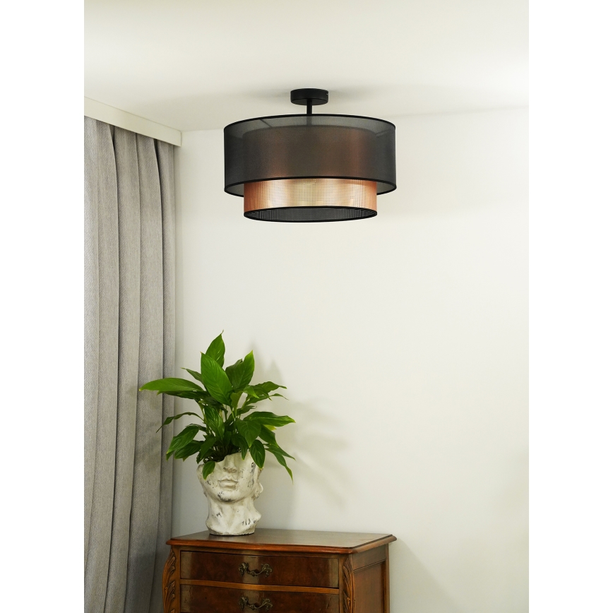 Duolla - Tvirtinamas sietynas COPPER SHINY 1xE27/15W/230V diametras 45 cm ruda/varis