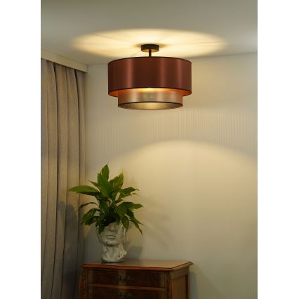 Duolla - Tvirtinamas sietynas COPPER SHINY 1xE27/15W/230V diametras 45 cm varis