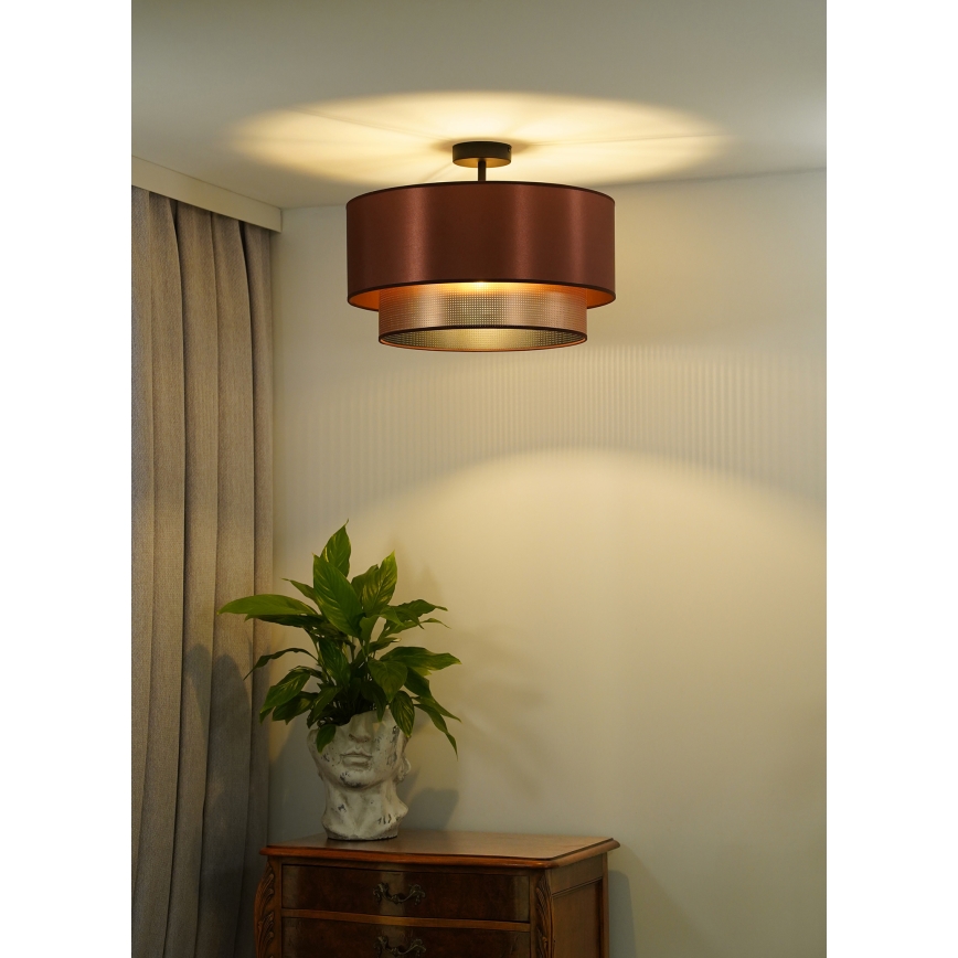Duolla - Tvirtinamas sietynas COPPER SHINY 1xE27/15W/230V diametras 45 cm varis