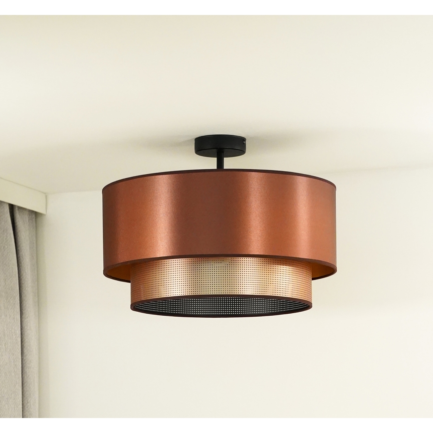 Duolla - Tvirtinamas sietynas COPPER SHINY 1xE27/15W/230V diametras 45 cm varis