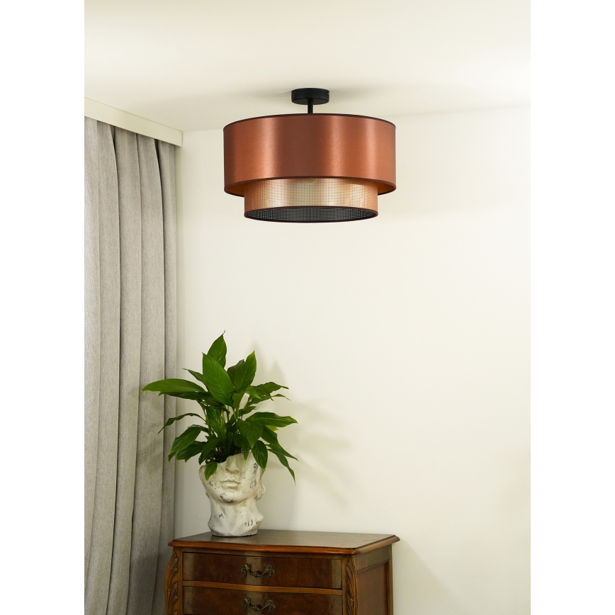 Duolla - Tvirtinamas sietynas COPPER SHINY 1xE27/15W/230V diametras 45 cm varis