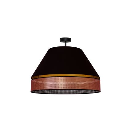 Duolla - Tvirtinamas sietynas COPPER SHINY 1xE27/15W/230V diametras 60 cm juoda/varis