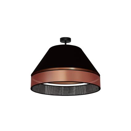 Duolla - Tvirtinamas sietynas COPPER SHINY 1xE27/15W/230V diametras 60 cm juoda/varis