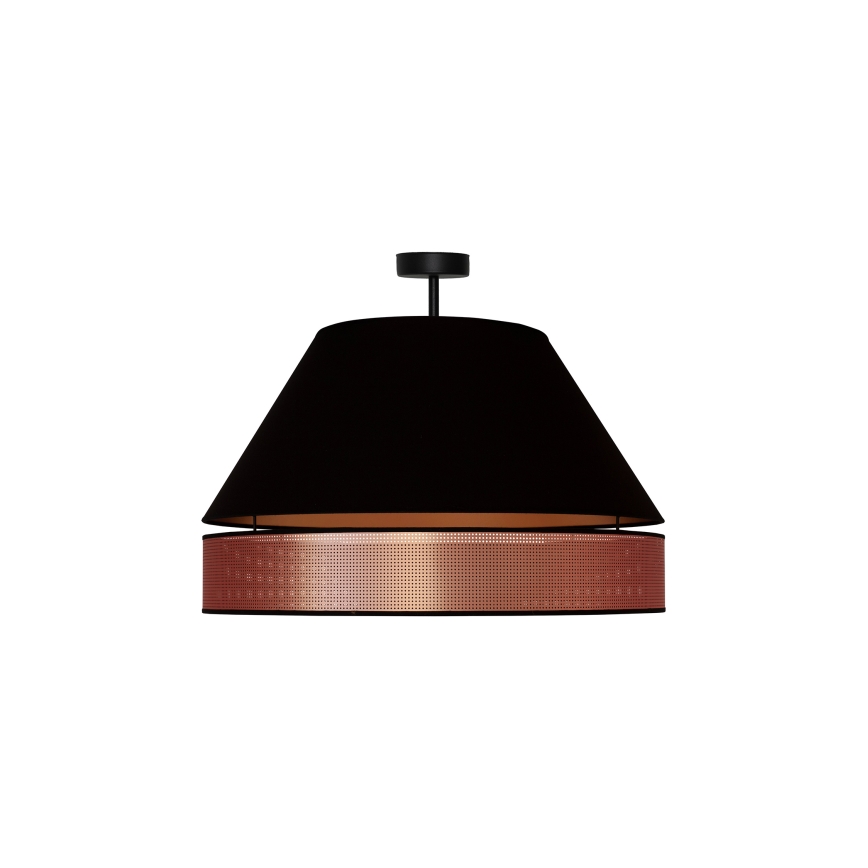 Duolla - Tvirtinamas sietynas COPPER SHINY 1xE27/15W/230V diametras 60 cm juoda/varis
