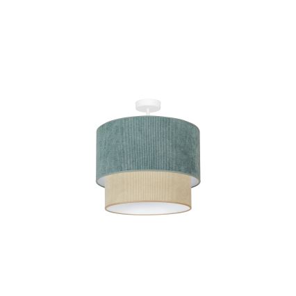 Duolla - Tvirtinamas sietynas CORDUROY 1xE27/15W/230V diametras 40 cm mėlyna/smėlio spalva