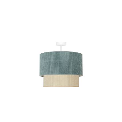 Duolla - Tvirtinamas sietynas CORDUROY 1xE27/15W/230V diametras 40 cm mėlyna/smėlio spalva