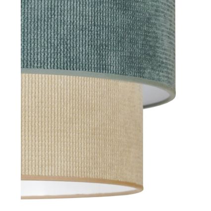 Duolla - Tvirtinamas sietynas CORDUROY 1xE27/15W/230V diametras 40 cm mėlyna/smėlio spalva