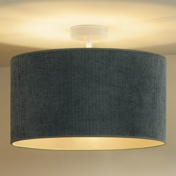 Duolla - Tvirtinamas sietynas CORDUROY 1xE27/15W/230V diametras 40 cm šviesiai mėlyna