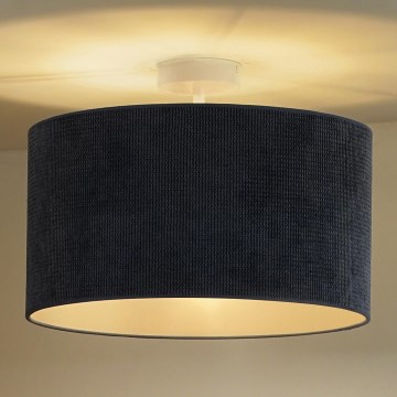 Duolla - Tvirtinamas sietynas CORDUROY 1xE27/15W/230V diametras 40 cm tamsiai mėlyna
