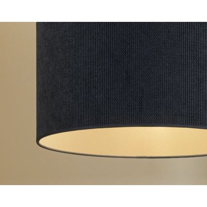 Duolla - Tvirtinamas sietynas CORDUROY 1xE27/15W/230V diametras 40 cm tamsiai mėlyna