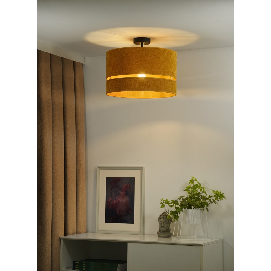 Duolla - Tvirtinamas sietynas DOUBLE 1xE27/15W/230V diametras 40 cm oranžinė