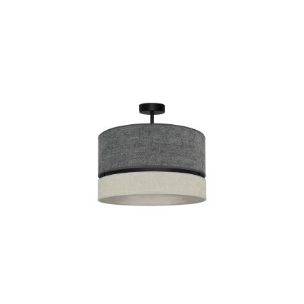 Duolla - Tvirtinamas sietynas DOUBLE 1xE27/15W/230V diametras 40 cm pilka