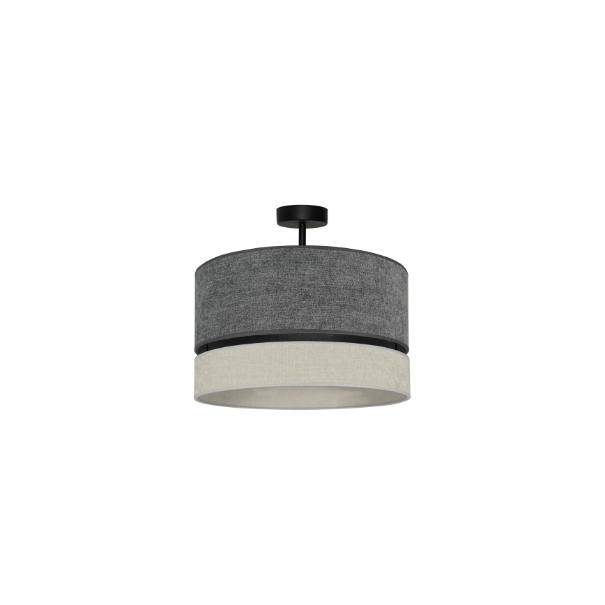 Duolla - Tvirtinamas sietynas DOUBLE 1xE27/15W/230V diametras 40 cm pilka