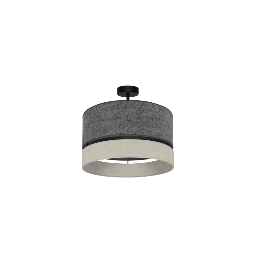 Duolla - Tvirtinamas sietynas DOUBLE 1xE27/15W/230V diametras 40 cm pilka