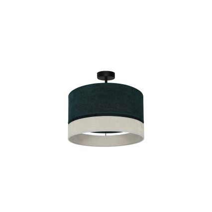 Duolla - Tvirtinamas sietynas DOUBLE 1xE27/15W/230V diametras 40 cm žalia/pilka