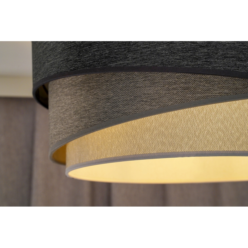 Duolla - Tvirtinamas sietynas KOBO 1xE27/15W/230V diametras 45 cm pilka/balta