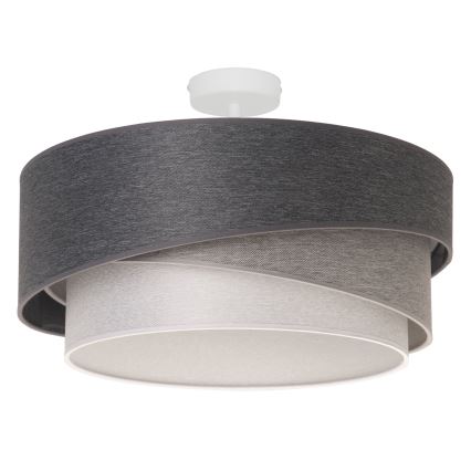 Duolla - Tvirtinamas sietynas KOBO 1xE27/15W/230V diametras 45 cm pilka/balta