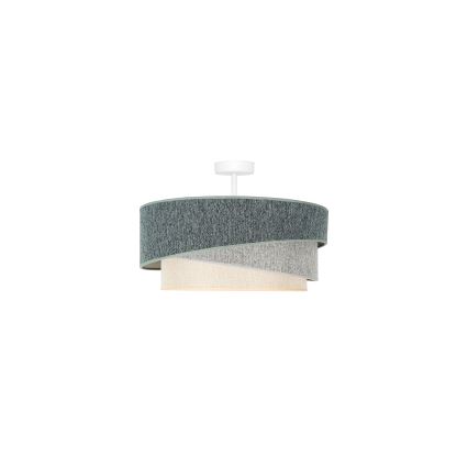 Duolla - Tvirtinamas sietynas KOBO ECO RECYCLING 1xE27/15W/230V diametras 45 cm žalia/pilka/kreminė