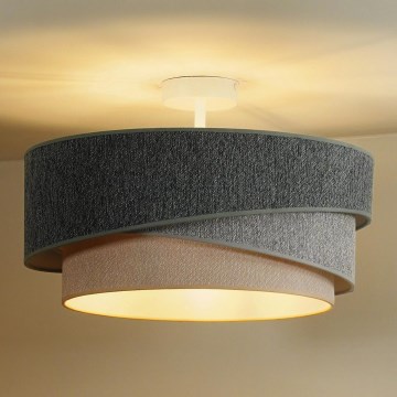 Duolla - Tvirtinamas sietynas KOBO ECO RECYCLING 1xE27/15W/230V diametras 45 cm žalia/pilka/kreminė