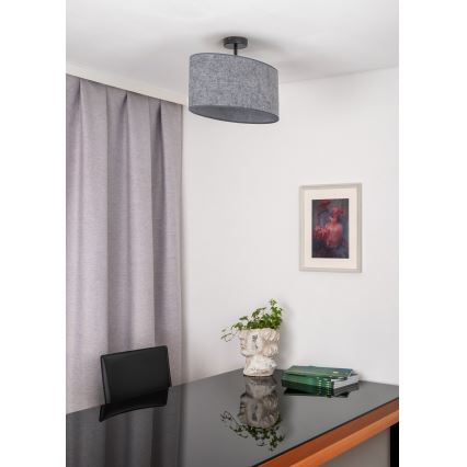 Duolla - Tvirtinamas sietynas OVAL 1xE27/15W/230V pilka
