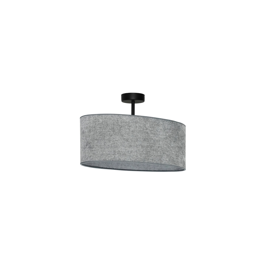 Duolla - Tvirtinamas sietynas OVAL 1xE27/15W/230V pilka