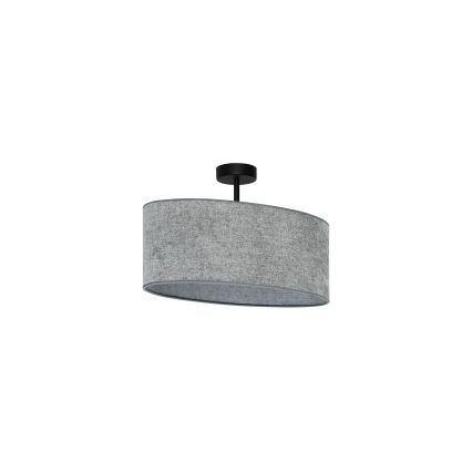 Duolla - Tvirtinamas sietynas OVAL 1xE27/15W/230V pilka