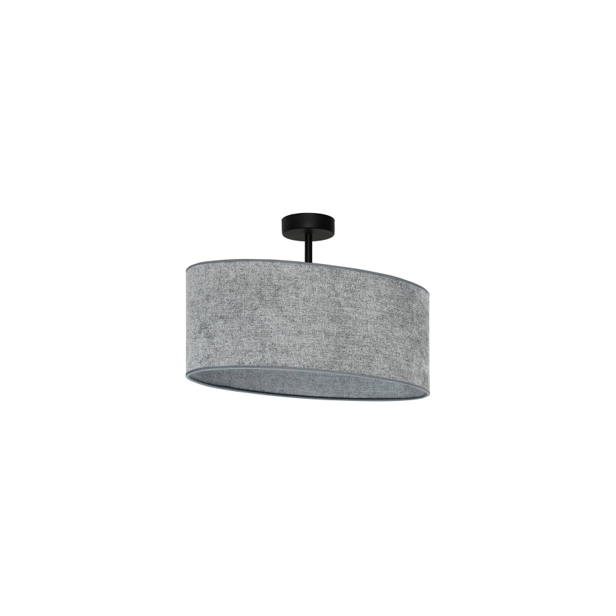 Duolla - Tvirtinamas sietynas OVAL 1xE27/15W/230V pilka