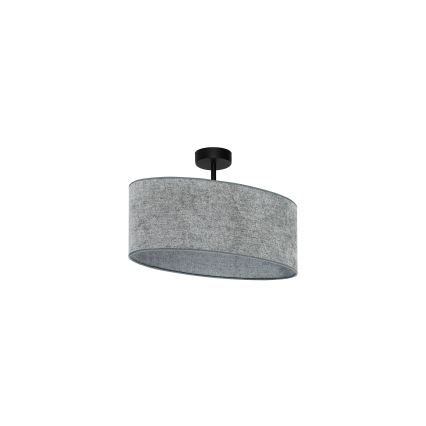 Duolla - Tvirtinamas sietynas OVAL 1xE27/15W/230V pilka